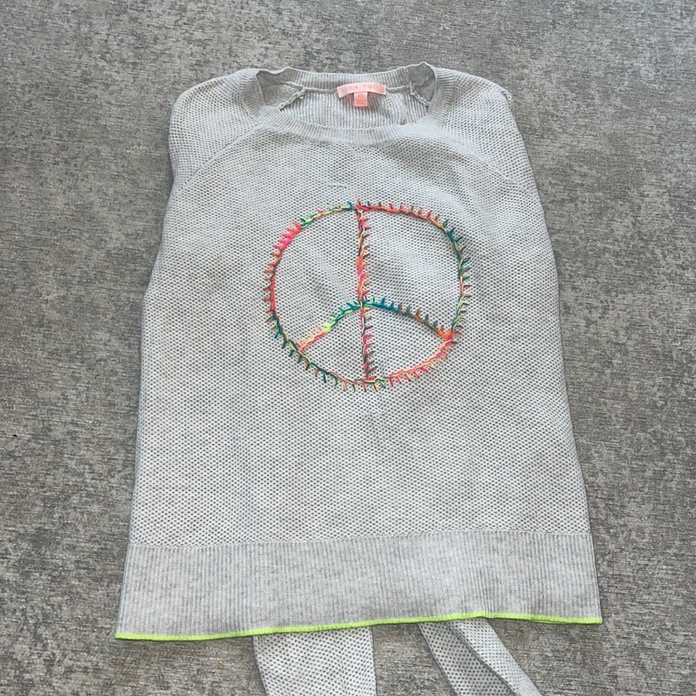 Lisa Todd peace sign sweater